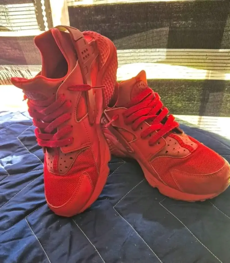 Zapatillas nike huaraches rojas - 2