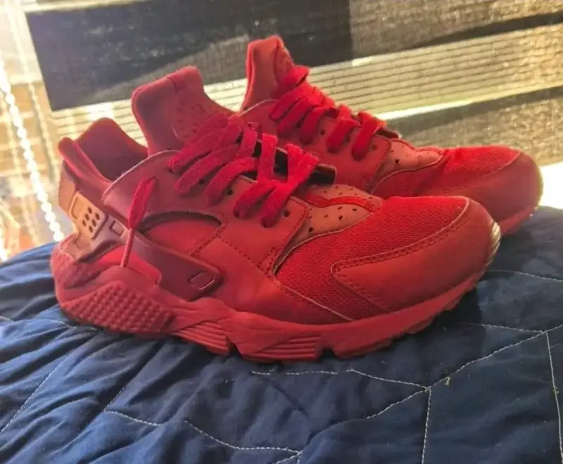 Zapatillas nike huaraches rojas - 3
