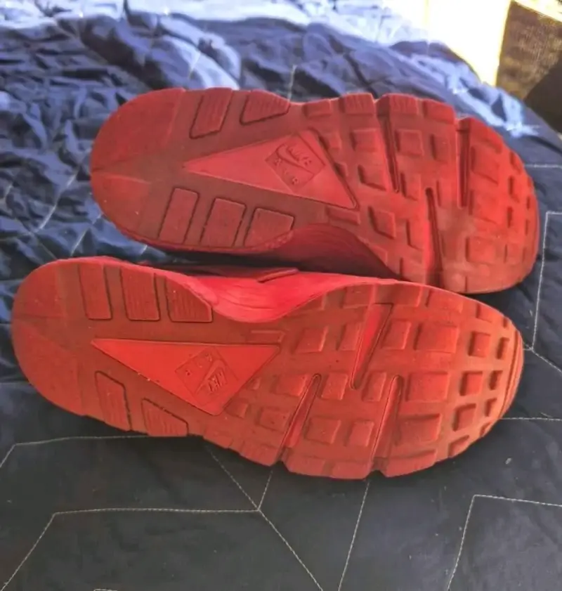 Zapatillas nike huaraches rojas - 4