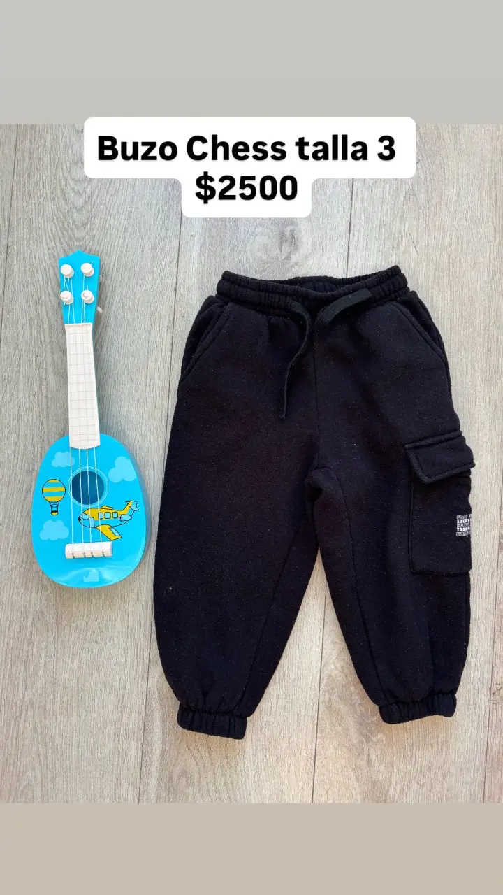 Buzo Chess negro talla 3
