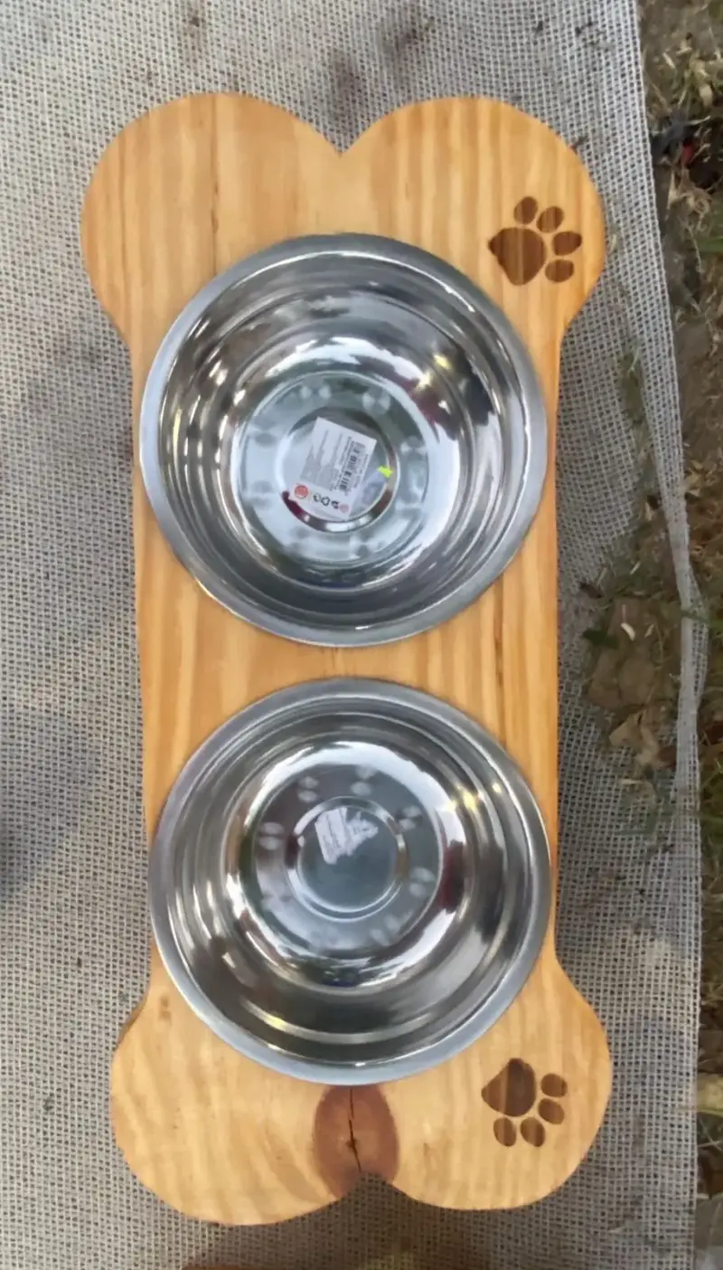 Set de 2 platos para mascotas