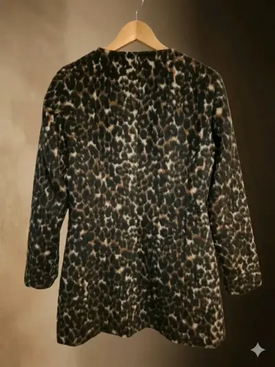 Abrigo estampado leopardo mujer Basement - miniatura 2