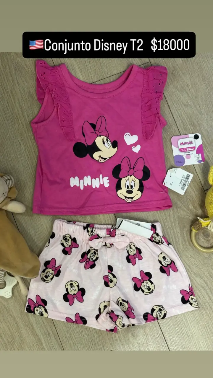 Conjunto Disney Minnie Rosa EEUU