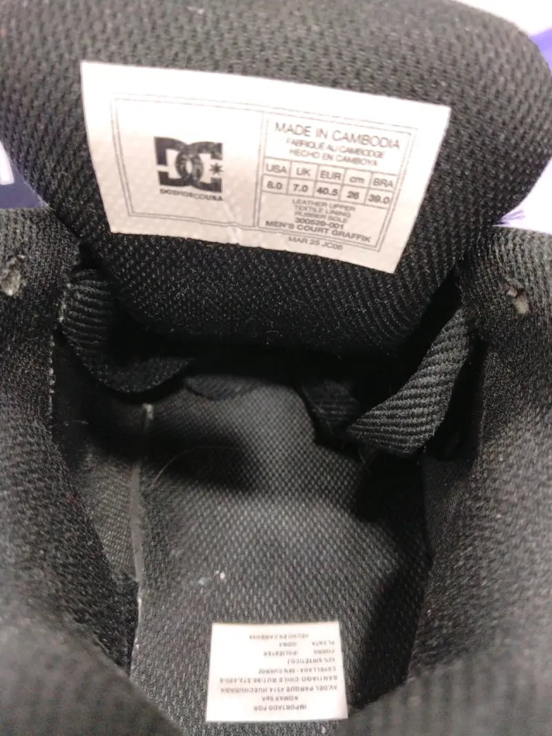 Zapatillas negras DC - 5
