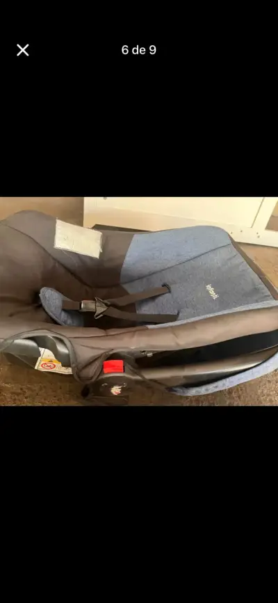 Silla de auto para bebé gris - miniatura 2