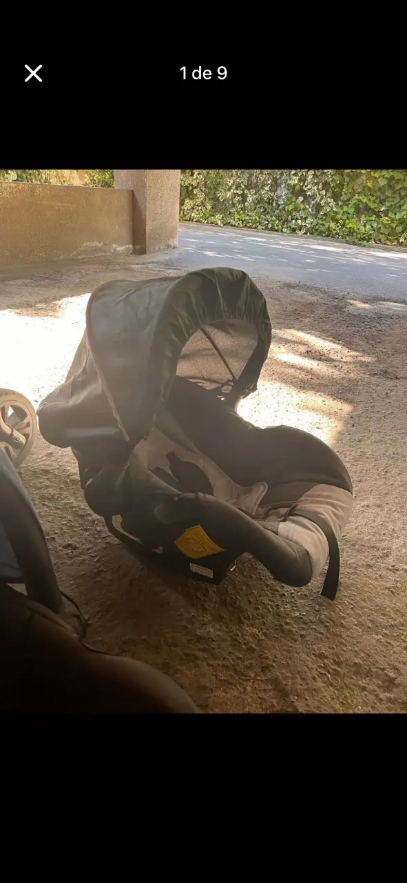 Silla de auto para bebé gris - 5