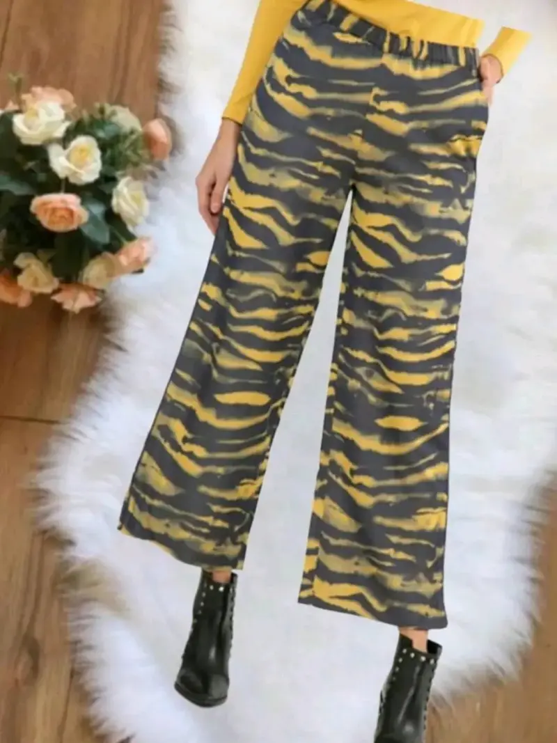Pantalones estampado animal print