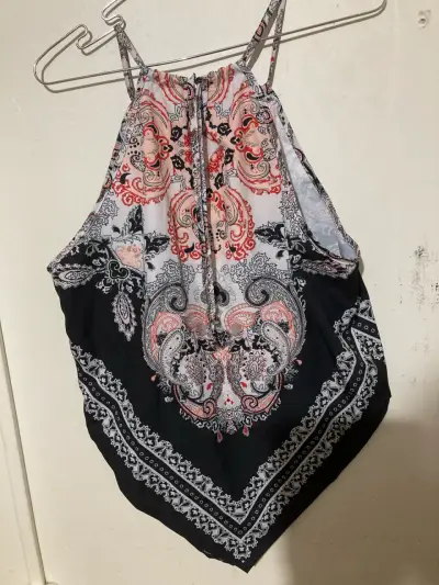 Blusa estampada sin mangas - miniatura 2