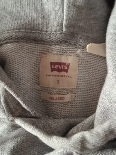 Polerón gris con capucha Levi's Original - miniatura 3