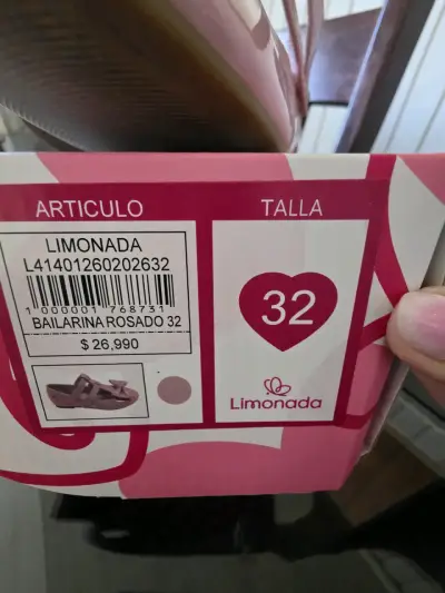 Zapatos rosados para niña Limonada - miniatura 3