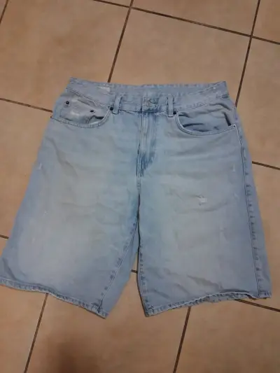 Shorts de mezclilla azul claro - miniatura 1