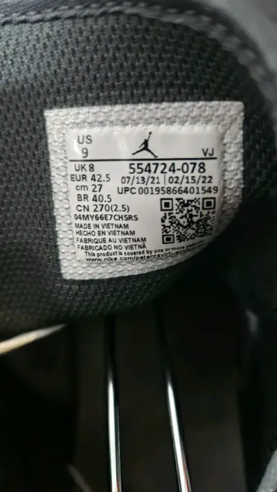 Jordan 1 mid light smoke grey - miniatura 12