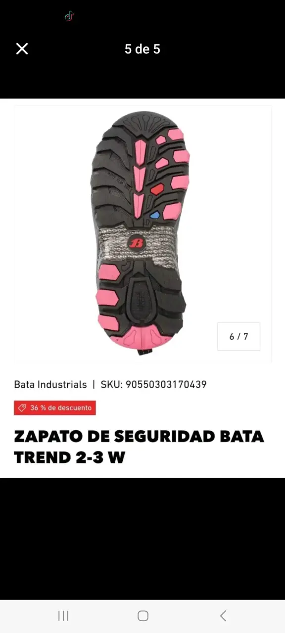 Zapato de seguridad Bata mujer 37 - 3