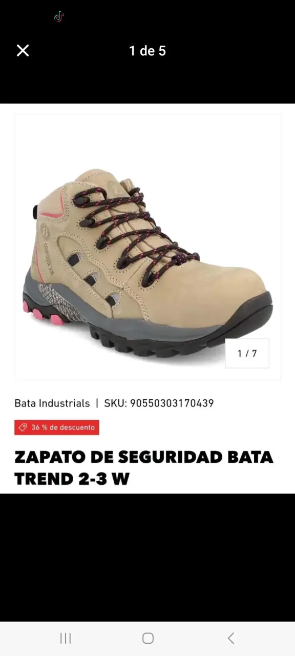 Zapato de seguridad Bata mujer 37 - 4