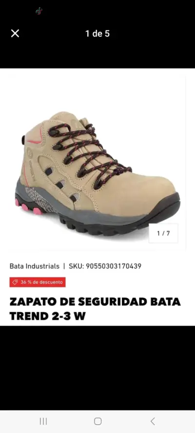 Zapato de seguridad Bata mujer 37 - miniatura 4