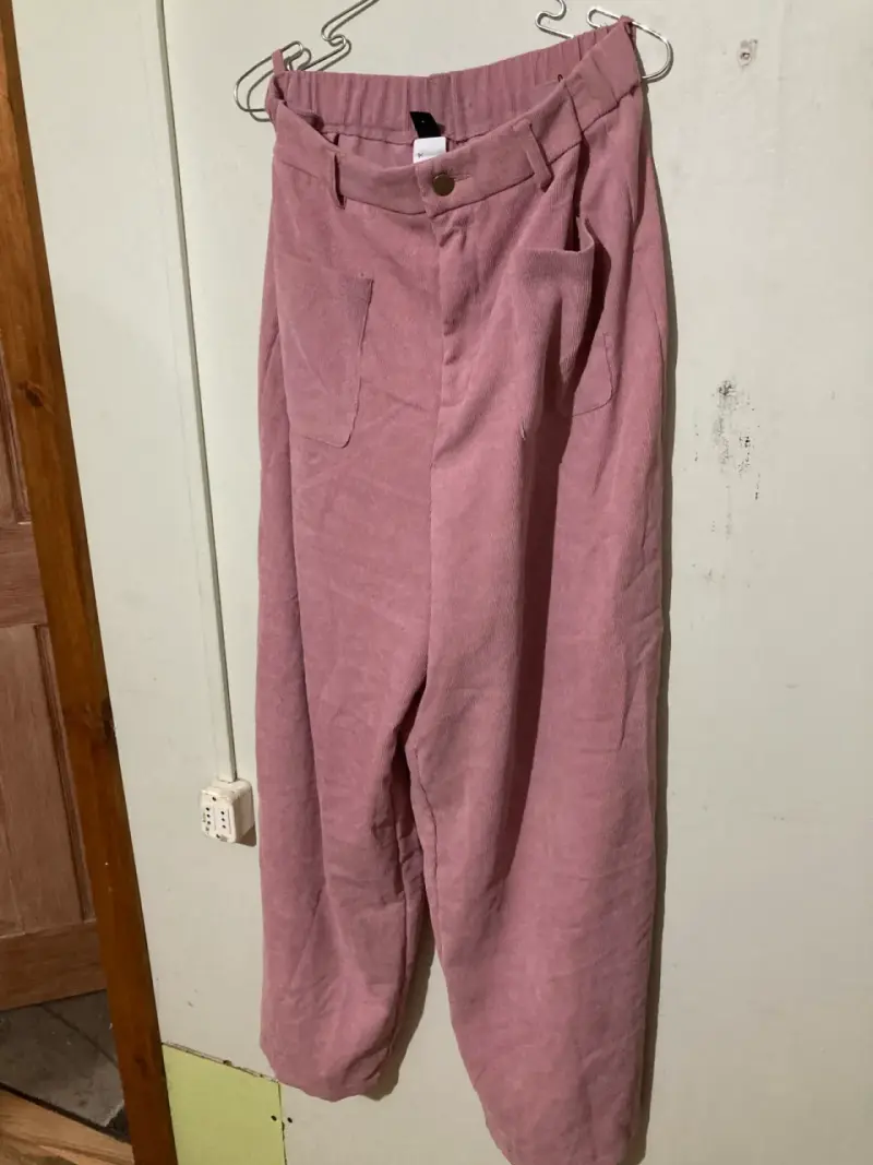 Pantalones rosados de mujer palazos - 3