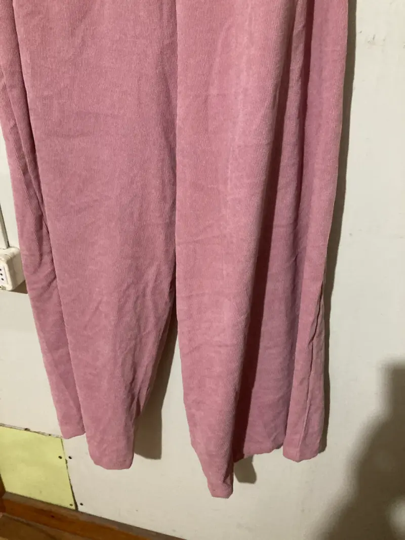Pantalones rosados de mujer palazos - 4