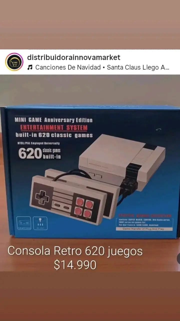 Consola Retro NES 620 Juegos