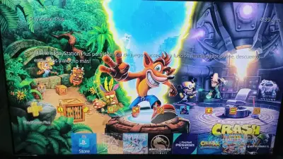 Consola de juegos con control y audífonos - miniatura 2