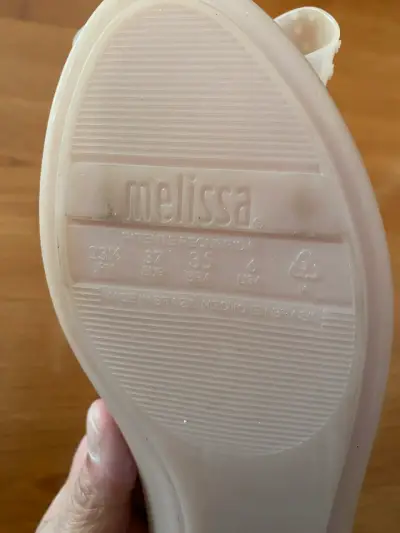 Balerinas Melissa, nuevas en caja, beige con moño - miniatura 3
