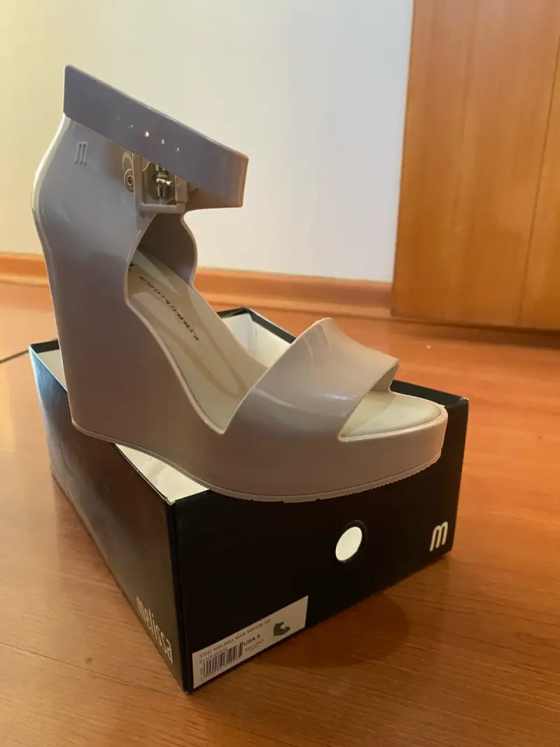 Melissa,Tacones beige con plataforma 36 - 2