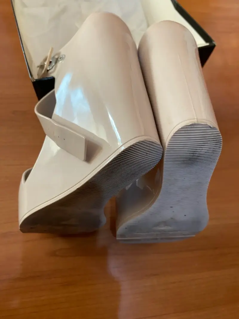 Melissa,Tacones beige con plataforma 36 - 4