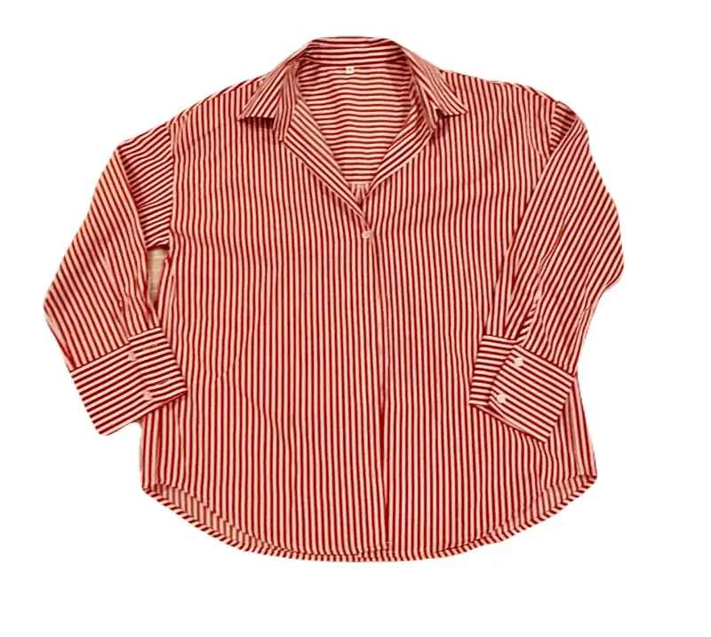 Camisa rayada roja y blanca - 3