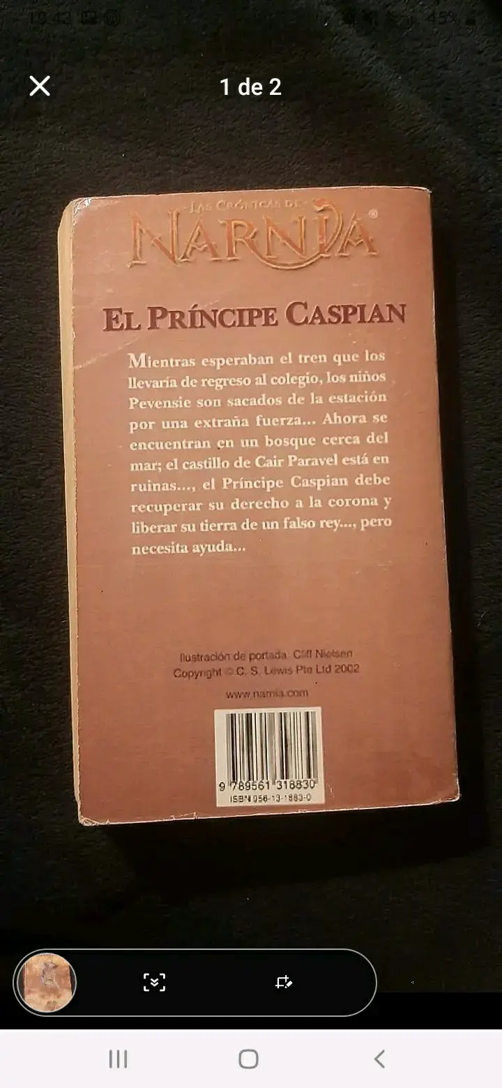 Libro El Príncipe Caspian - 2