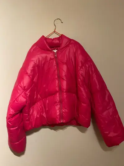 Chaqueta puffer roja - miniatura 1