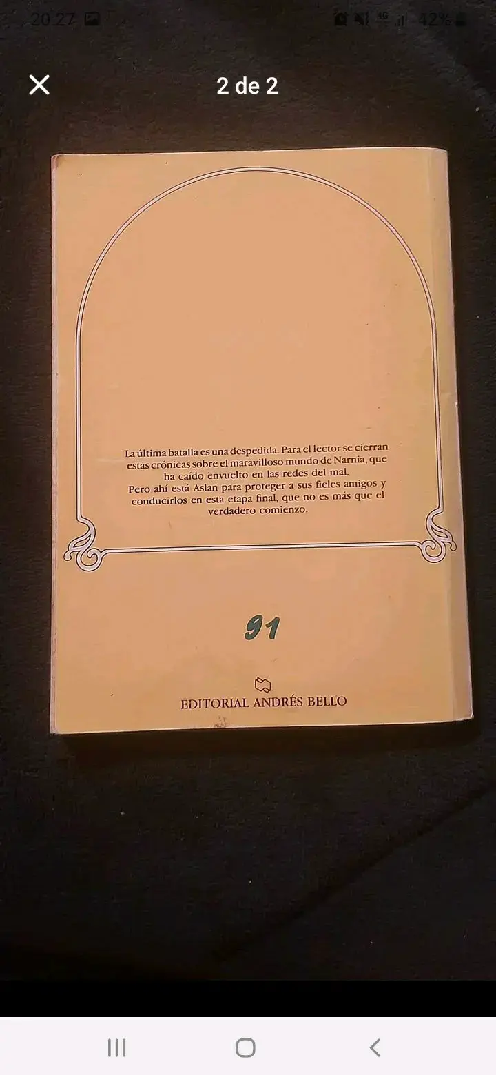Libro Crónicas de Narnia VII - 2