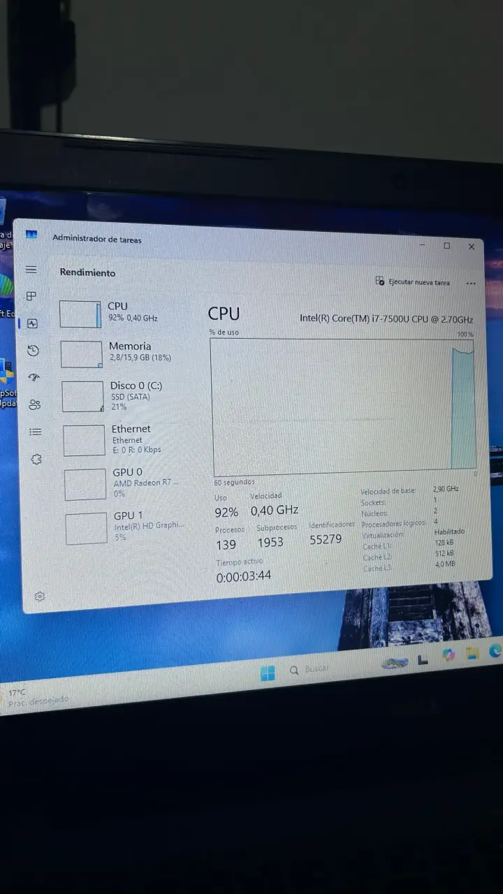 Laptop Dell inspiron 5567 i7+SSD - 1