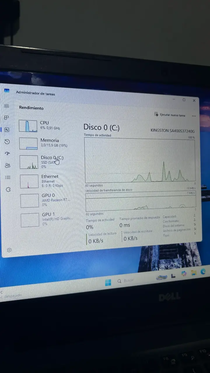 Laptop Dell inspiron 5567 i7+SSD - 6