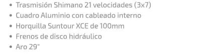 Bicicleta montaña Oxford azul - miniatura 3