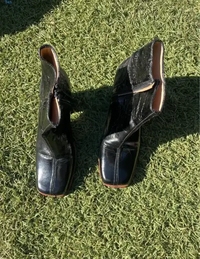 Botines de cuero negros - miniatura 3