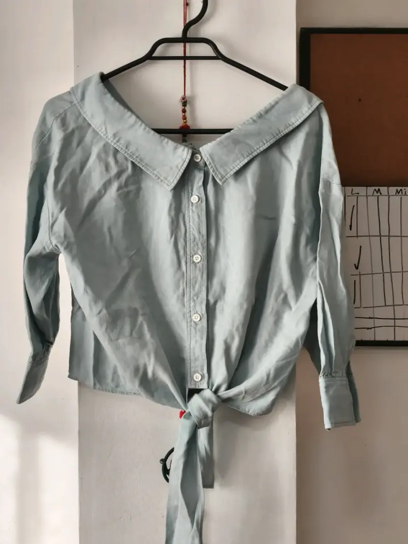 Camisa corta con amarre - 2