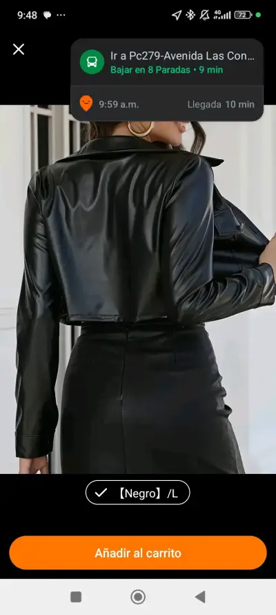 Chaquetita eco cuero nuevo en su bolsa ni un solo - miniatura 1