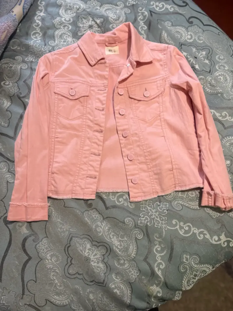 Chaleco rosado acolchado para niña - 2