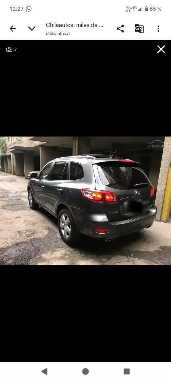Hyundai Santa fe año 2008 2.7 V6 gasolina 4x4