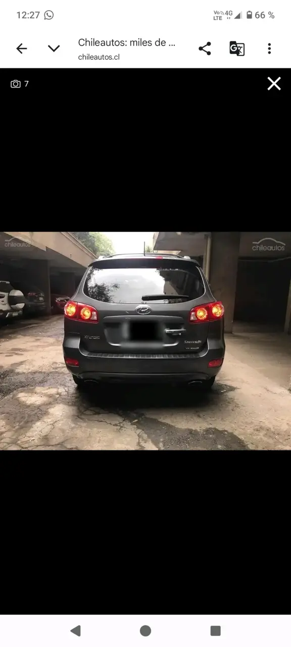 Hyundai Santa fe año 2008 2.7 V6 gasolina 4x4 - 4
