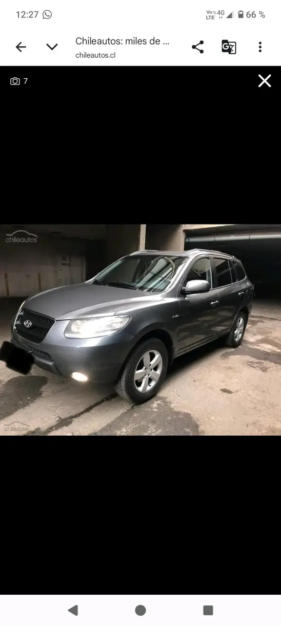 Hyundai Santa fe año 2008 2.7 V6 gasolina 4x4 - 6