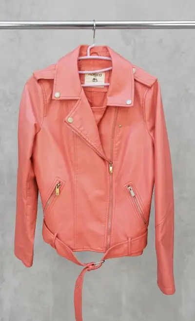 Chaqueta EcoCuero Coral - Naranja - miniatura 1