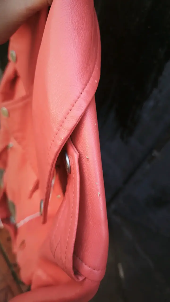 Chaqueta EcoCuero Coral - Naranja - 3