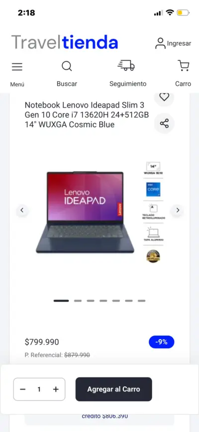 Notebook Lenovo Ideapad Slim 3 - miniatura 1
