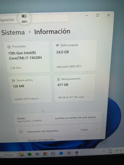 Notebook Lenovo Ideapad Slim 3 - miniatura 3