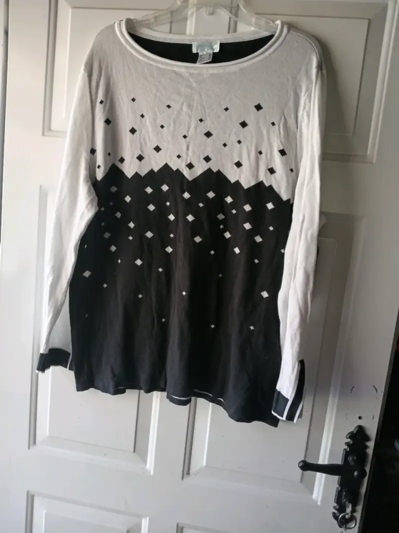 Blusa azul con pañuelo - 6