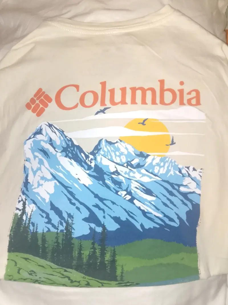 Polera blanca Columbia talla XXL - 2
