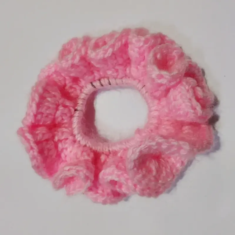 Colección de coleteros rosa tejido - 2