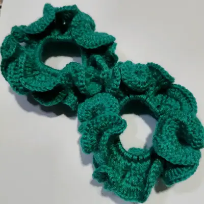 Coleteros tejidos a crochet verde - miniatura 1