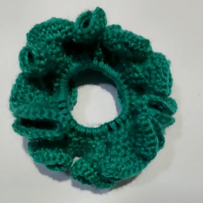 Coleteros tejidos a crochet verde - 2