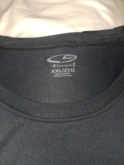 Polera negra deportiva Champions XXL - miniatura 2
